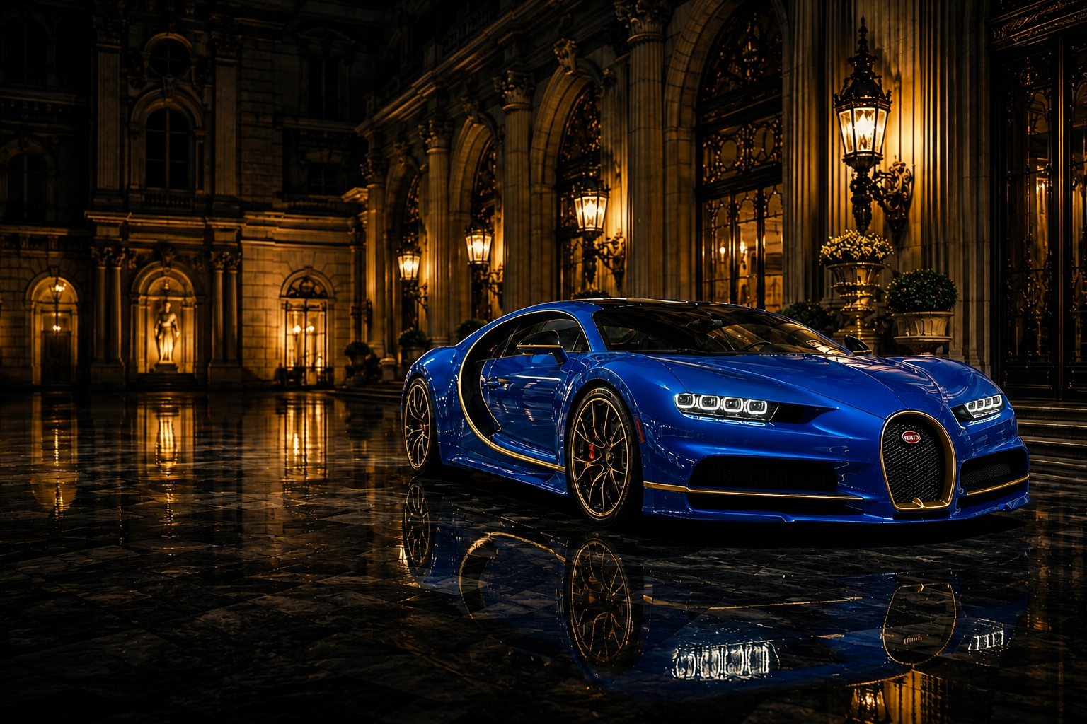 Hypercar nera premium
